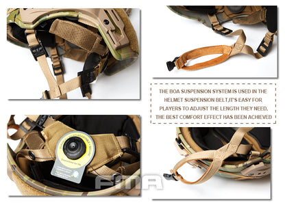 FMA TWF Tactical EXF Ballistic Helmet (L/XL) - Crye MC (TB1268A) - APEXTAC GEAR