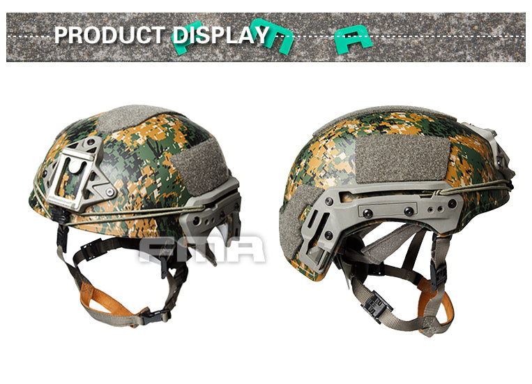 FMA TWF Tactical EXF Ballistic Helmet (L/XL) - MARPAT Woodland (TB1268A) - APEXTAC GEAR