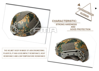 FMA TWF Tactical EXF Ballistic Helmet (L/XL) - MARPAT Woodland (TB1268A) - APEXTAC GEAR
