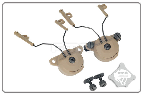 FMA EX Headset and Helmet Rail Adapter Set GEN1 - TAN (TB997) - APEXTAC GEAR