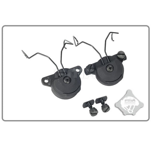 FMA EX Headset and Helmet Rail Adapter Set GEN2 - BLACK (TB998) - APEXTAC GEAR
