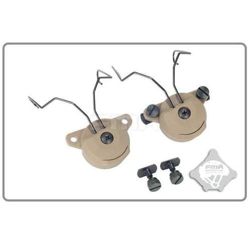 FMA EX Headset and Helmet Rail Adapter Set GEN2 - TAN (TB998) - APEXTAC GEAR