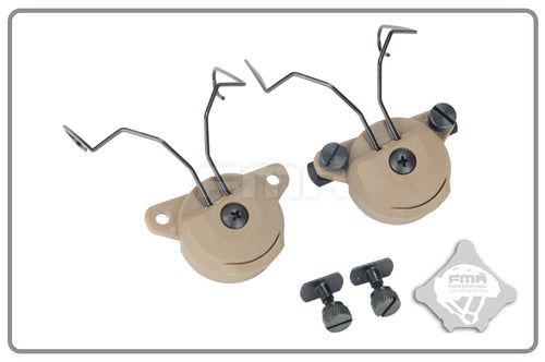 FMA EX Headset and Helmet Rail Adapter Set GEN2 - TAN (TB998) - APEXTAC GEAR
