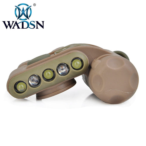 WADSN Gen 2 Helmet Light t (HL-1-A) White Red IR LED IFF - FDE TAN - APEXTAC GEAR