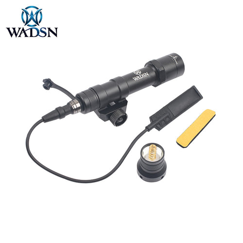 WADSN M600B Rail Mount Tactical LED Flashlight w/ Two Control Kit Version - BLACK - APEXTAC GEAR