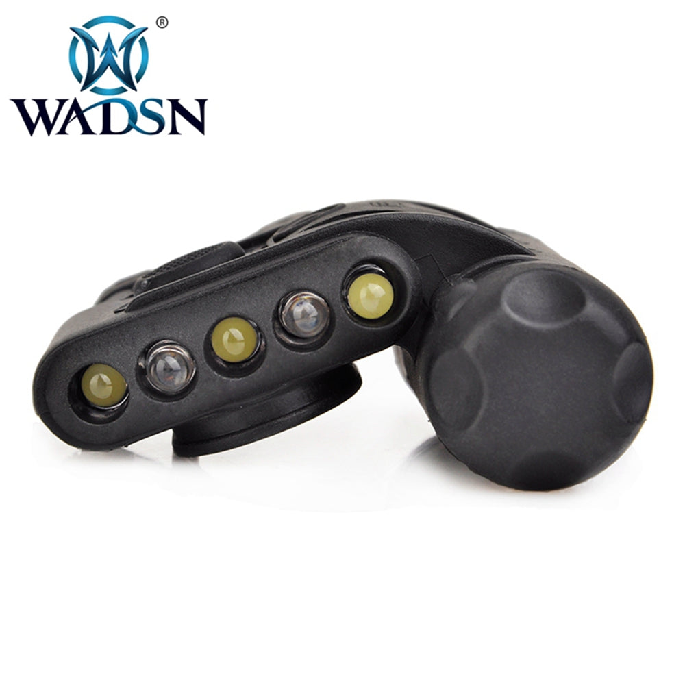 WADSN Gen 2 Helmet Light t (HL-1-A) White Red IR LED IFF - BLACK - APEXTAC GEAR