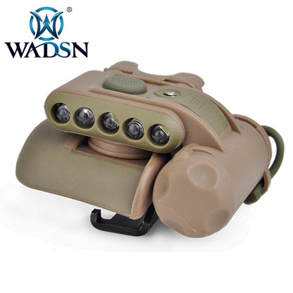 WADSN Gen 2 Helmet Light t (HL-1-A) White Red IR LED IFF - FDE TAN - APEXTAC GEAR