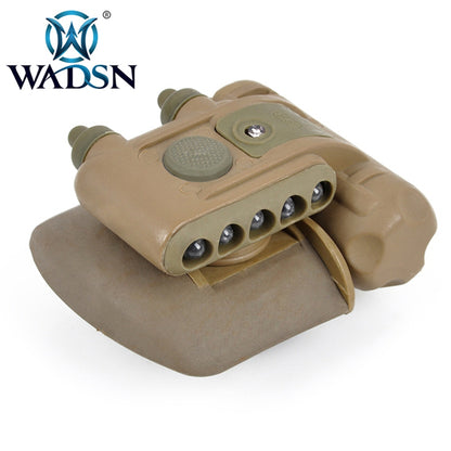 WADSN Gen 2 Helmet Light t (HL-1-A) White Red IR LED IFF - FDE TAN - APEXTAC GEAR