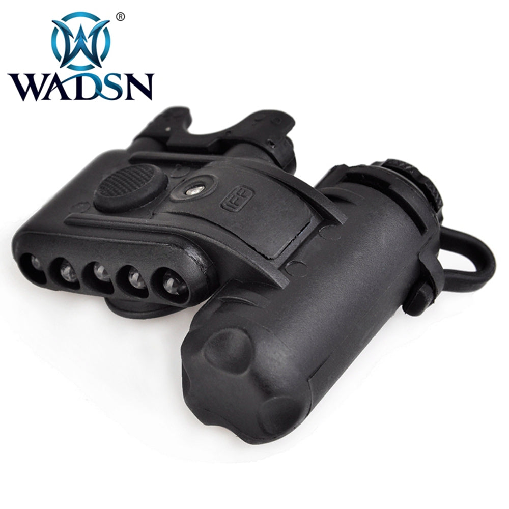 WADSN Gen 2 Helmet Light t (HL-1-A) White Red IR LED IFF - BLACK - APEXTAC GEAR