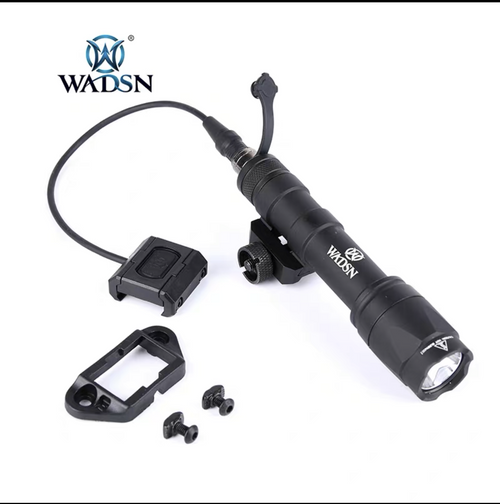 WADSN M600C SCOUT LIGHT Rail Mount Flashlight with Modlite ModButton Lite - BLACK - APEXTAC GEAR