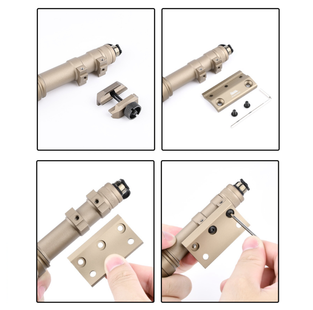 WADSN DD M-LOK & Keymod SMR 416 Scout Light Mount - BLACK (WD02032) - APEXTAC GEAR
