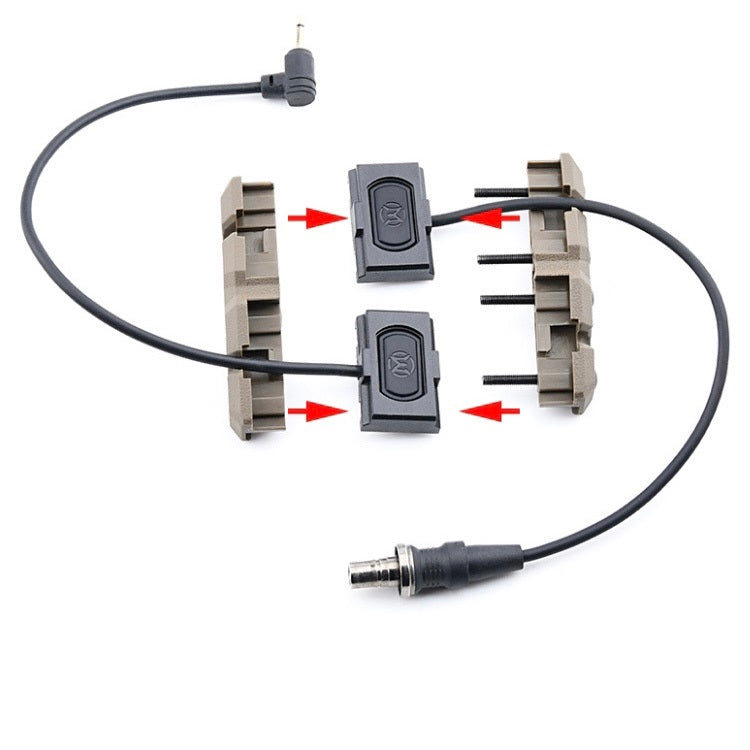 WADSN DUAL HRF RAMP Modbutton Switch Cage Rail Mount Device (WD07030) - APEXTAC GEAR
