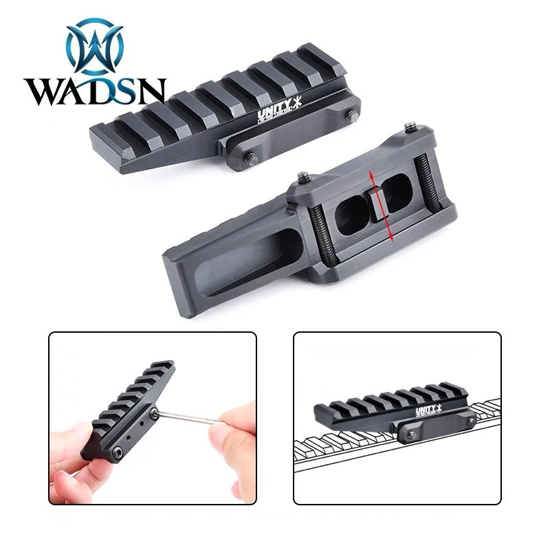 WADSN FAST Optics Riser Mount Red Dot Rail Mount for 20mm Rail - TAN (WS02007) - APEXTAC GEAR