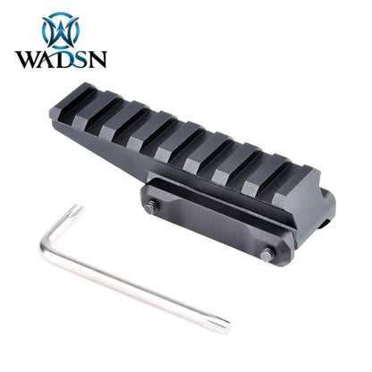 WADSN FAST Optics Riser Mount Red Dot Rail Mount for 20mm Rail - BLACK (WS02007) - APEXTAC GEAR