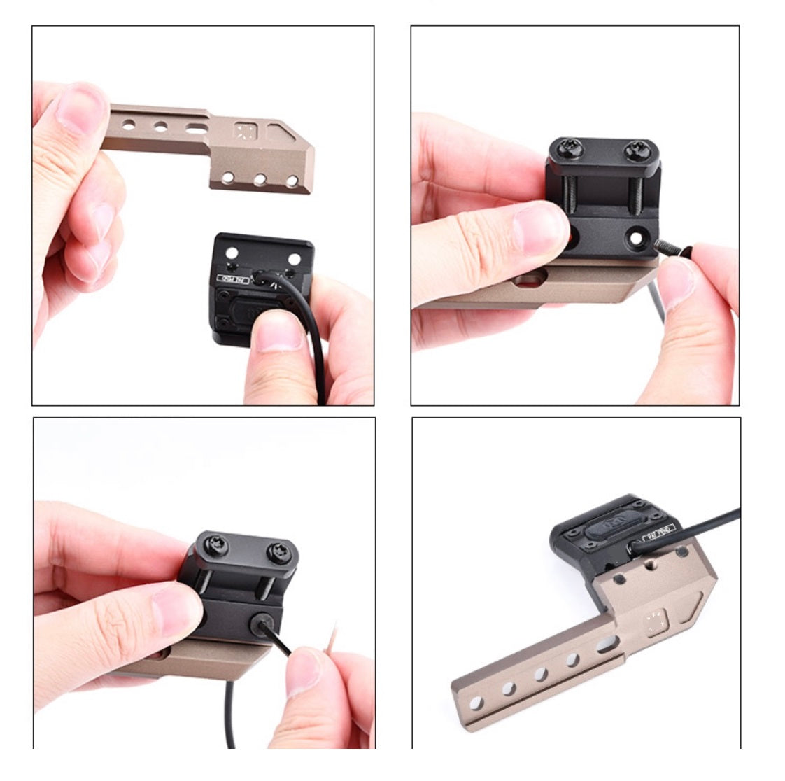 WADSN FUSION LightWing Adapter - BLACK (RIGHT) (WD04024) - APEXTAC GEAR