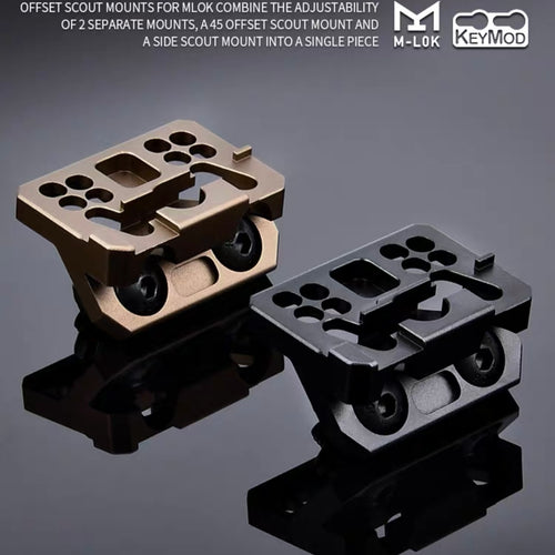 WADSN Thorntail6 Offset Scout Light Mount KeyMod & M-LOK - APEXTAC GEAR