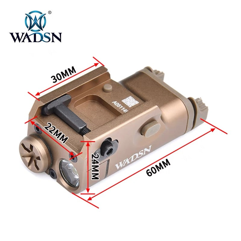 WADSN XC1 Compact Tactical Light LED Flashlight - TAN - APEXTAC GEAR