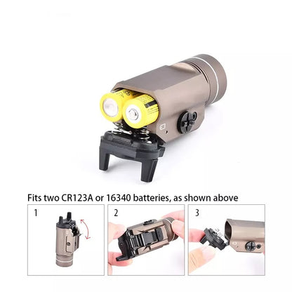 WADSN TLR HL Tactical LED Pistol Light - BLACK - APEXTAC GEAR