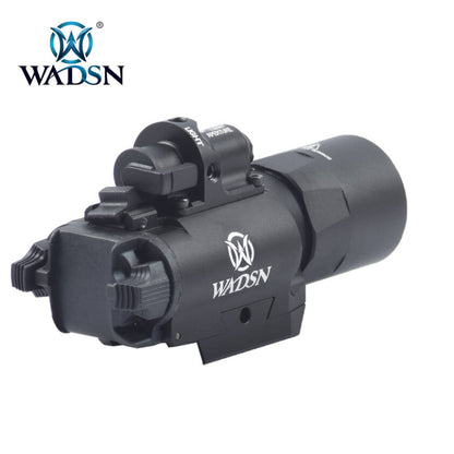 WADSN X400 Tactical LED Pistol Light w/ Red Laser - BLACK (WD04005) - APEXTAC GEAR