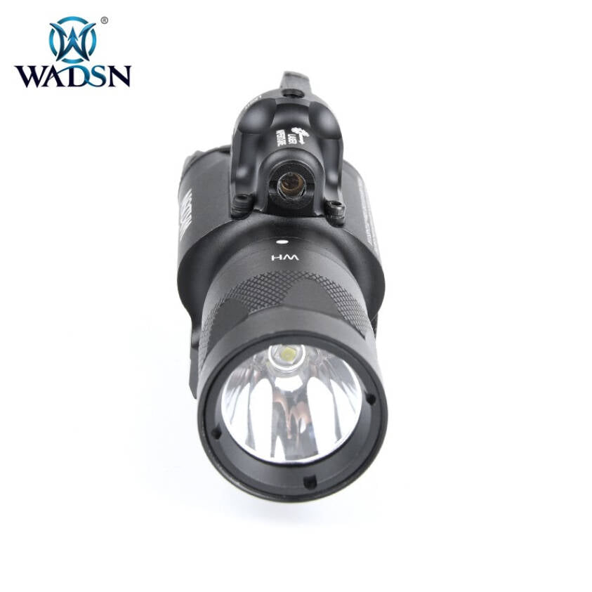 WADSN X400V Tactical LED Pistol Strobe Light w/ Red Laser - BLACK (WD04020) - APEXTAC GEAR