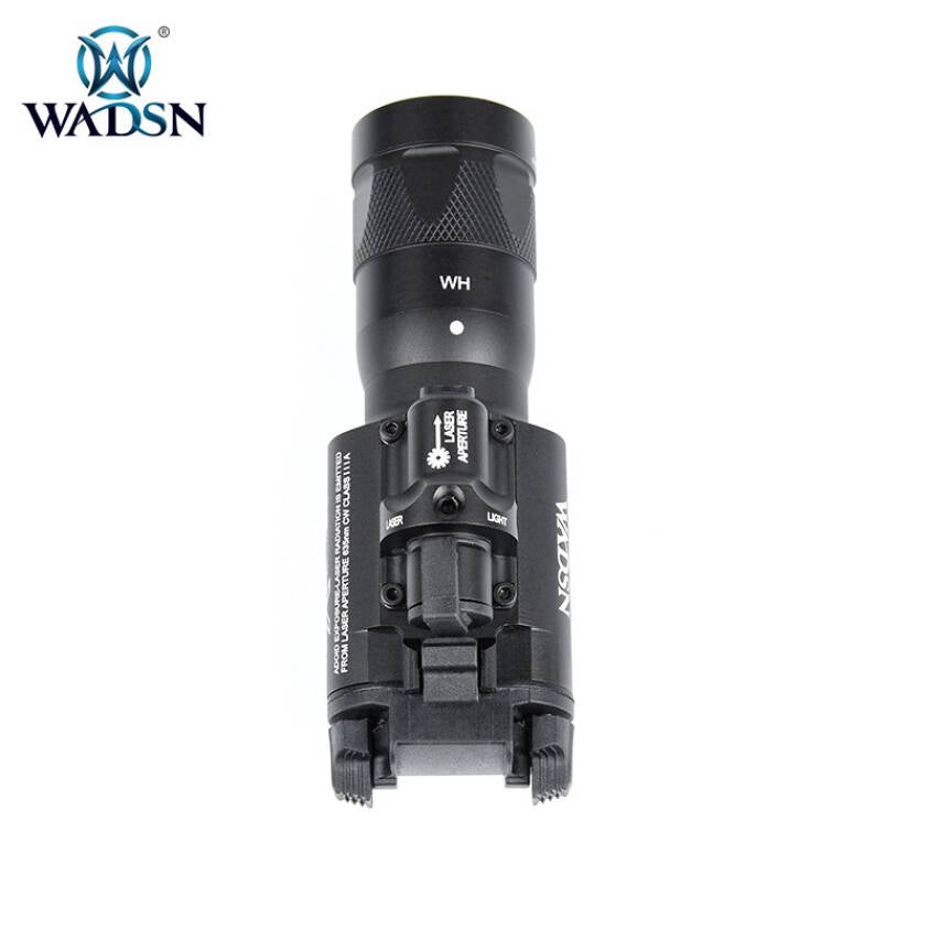 WADSN X400V Tactical LED Pistol Strobe Light w/ Red Laser - BLACK (WD04020) - APEXTAC GEAR