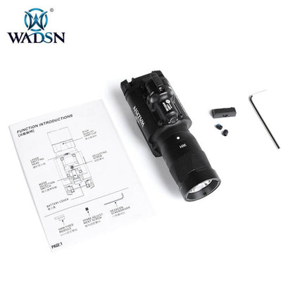 WADSN X400V Tactical LED Pistol Strobe Light w/ Red Laser - BLACK (WD04020) - APEXTAC GEAR