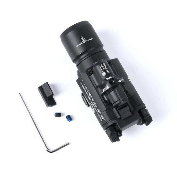 WADSN X400 Tactical LED Pistol Light w/ Red Laser - BLACK (WD04005) - APEXTAC GEAR