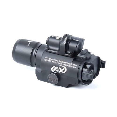 WADSN X400 Tactical LED Pistol Light w/ Red Laser - BLACK (WD04005) - APEXTAC GEAR