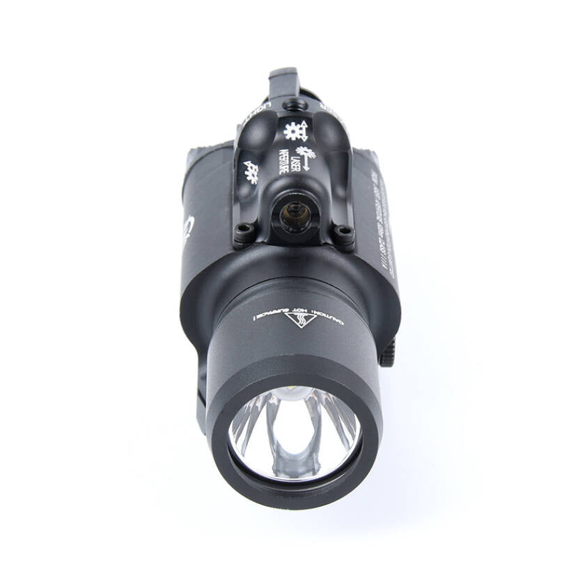 WADSN X400 Tactical LED Pistol Light w/ Red Laser - BLACK (WD04005) - APEXTAC GEAR