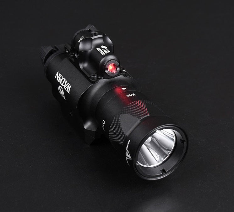 WADSN X400V Tactical LED Pistol Strobe Light w/ Red Laser - BLACK (WD04020) - APEXTAC GEAR
