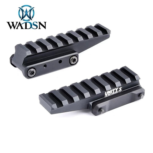 WADSN FAST Optics Riser Mount Red Dot Rail Mount for 20mm Rail - BLACK (WS02007) - APEXTAC GEAR