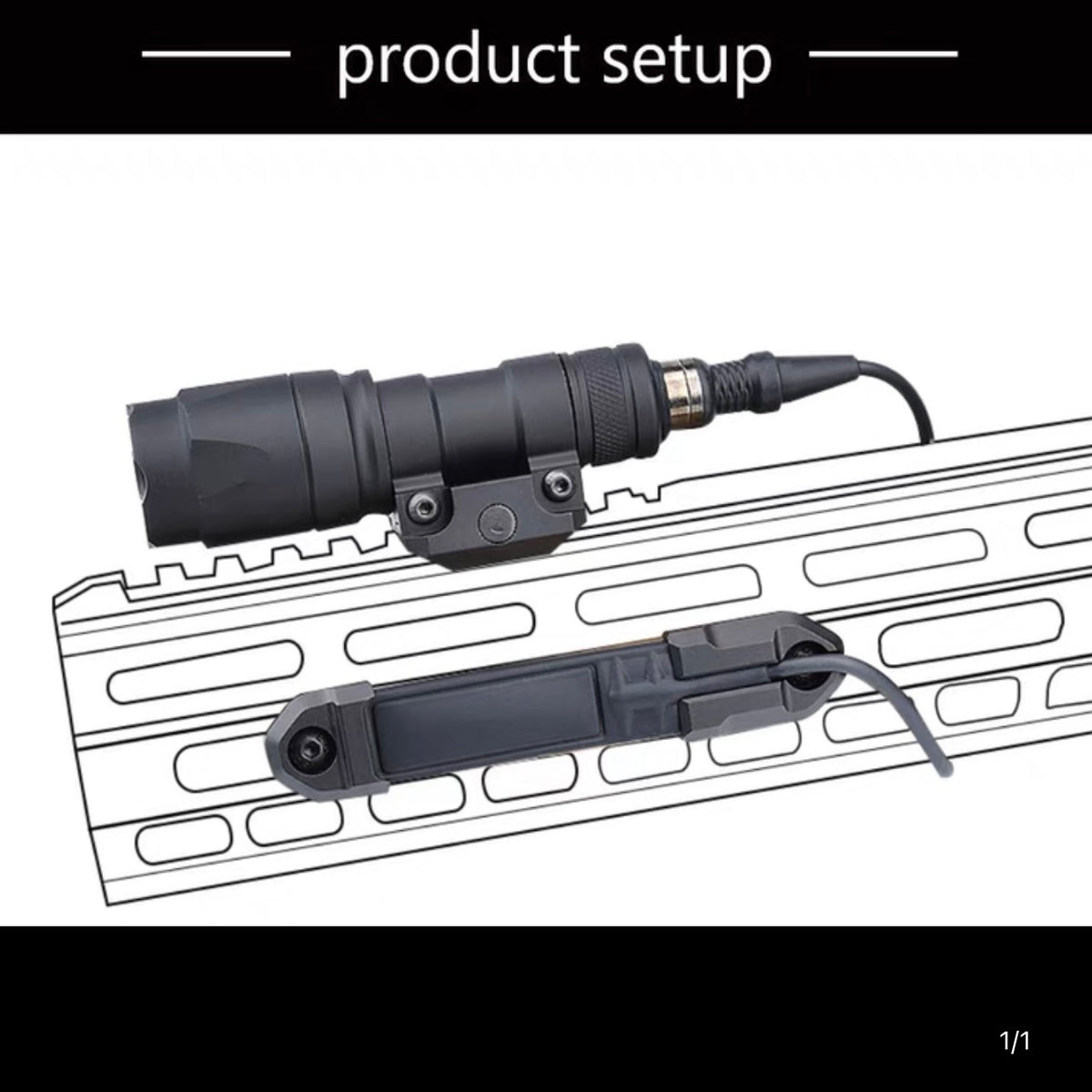 WADSN Switch M-LOK Rail Mount Plates for PEQ Laser Flashlight Pressure Pad - APEXTAC GEAR
