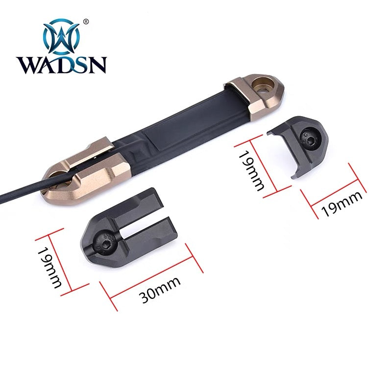 WADSN Switch M-LOK Rail Mount Plates for PEQ Laser Flashlight Pressure Pad - APEXTAC GEAR
