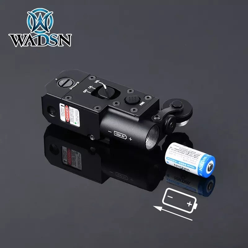 WADSN CQBL Close Quarters Battle Laser Aiming Unit w/ Flashlight Mount - TAN - APEXTAC GEAR