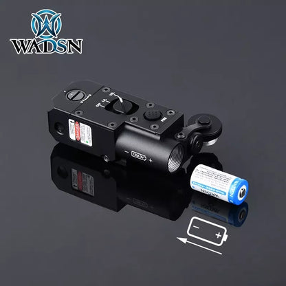 WADSN CQBL Close Quarters Battle Laser Aiming Unit w/ Flashlight Mount - TAN - APEXTAC GEAR