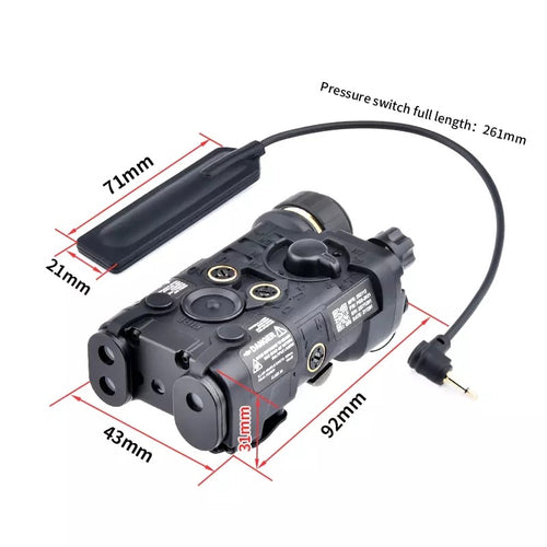 NGAL ライト・レーザー　wadsn 製　ブラック WADSN METAL NGAL Integrated Laser IR Pointer / LED Light