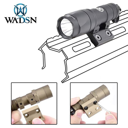 WADSN DD M-LOK & Keymod Scout Light Mount - BLACK (WD02031) - APEXTAC GEAR