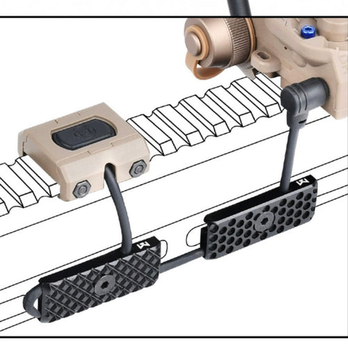 WADSN Metal TNVC FORWARD CONTROLS PCM KeyMod & M-LOK Kit -BLACK - APEXTAC GEAR