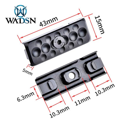 WADSN Metal TNVC FORWARD CONTROLS PCM KeyMod & M-LOK Kit -BLACK - APEXTAC GEAR
