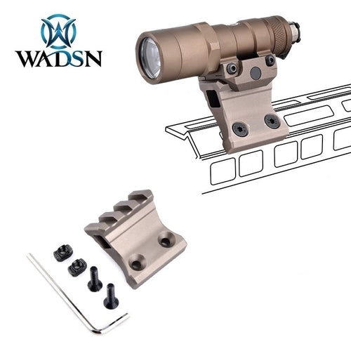 WADSN DD M-Lok and Keymod 1 O'Clock Offset Rail Flashlight Mount - TAN(ME08032) - APEXTAC GEAR