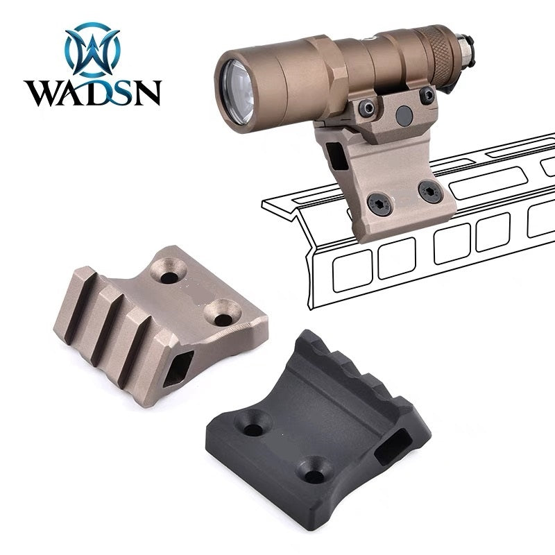 WADSN DD M-Lok and Keymod 1 O'Clock Offset Rail Flashlight Mount - TAN(ME08032) - APEXTAC GEAR