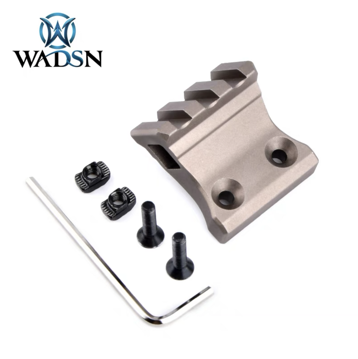 WADSN DD M-Lok and Keymod 1 O'Clock Offset Rail Flashlight Mount - TAN(ME08032) - APEXTAC GEAR