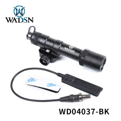 WADSN M600B Rail Mount LED Flashlight w/ Single Pressure Pad Version - BLACK - APEXTAC GEAR