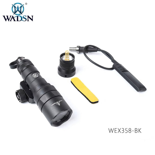 WADSN M300C Mini Scout Light LED Flashlight with Two Control Kit Version - BLACK - APEXTAC GEAR
