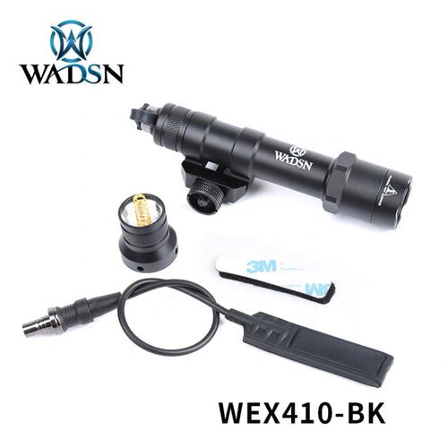 WADSN M600B Rail Mount Tactical LED Flashlight w/ Two Control Kit Version - BLACK - APEXTAC GEAR