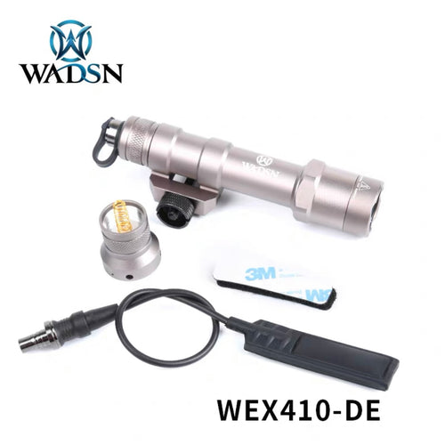 WADSN M600B Rail Mount Tactical LED Flashlight w/ Two Control Kit Version - TAN - APEXTAC GEAR