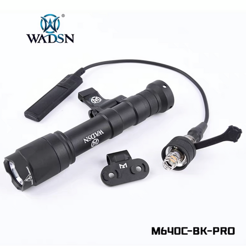 WADSN M640C Scout Light PRO Rail Mount LED Flashlight - BLACK (WD04052) - APEXTAC GEAR