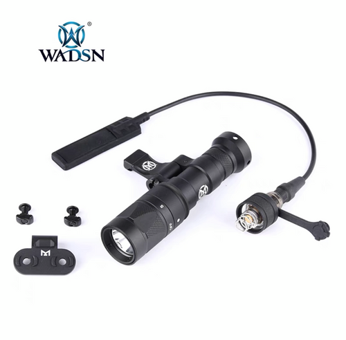 WADSN M340W Scout Light PRO Rail Mount LED Flashlight w/ Strobe BLACK (WD04057) - APEXTAC GEAR