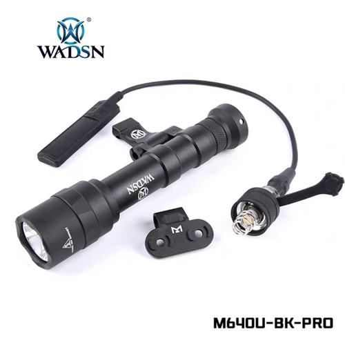 WADSN M640U Scout Light PRO Rail Mount LED Flashlight - BLACK (WD04054) - APEXTAC GEAR