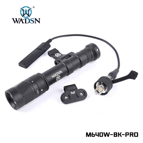 WADSN M640W Scout Light PRO Rail Mount LED Flashlight - BLACK (WD04058) - APEXTAC GEAR